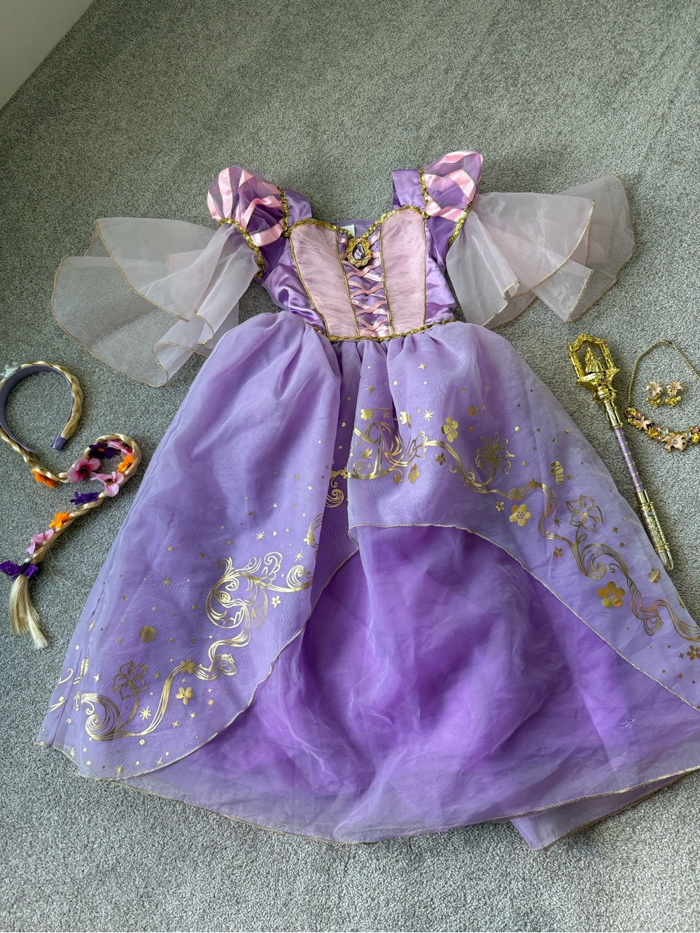Disney Rapunzel Tangled Princess Gown